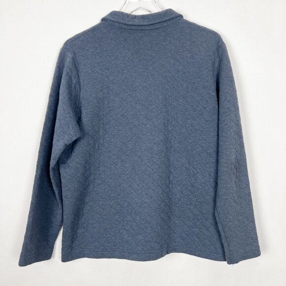 L.L. Beane Barn Jacket Womens Large Blue Quilted Transitional Shacket - Picture 11 of 12